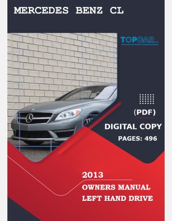 mercedes benz cl class 2013 owners manual